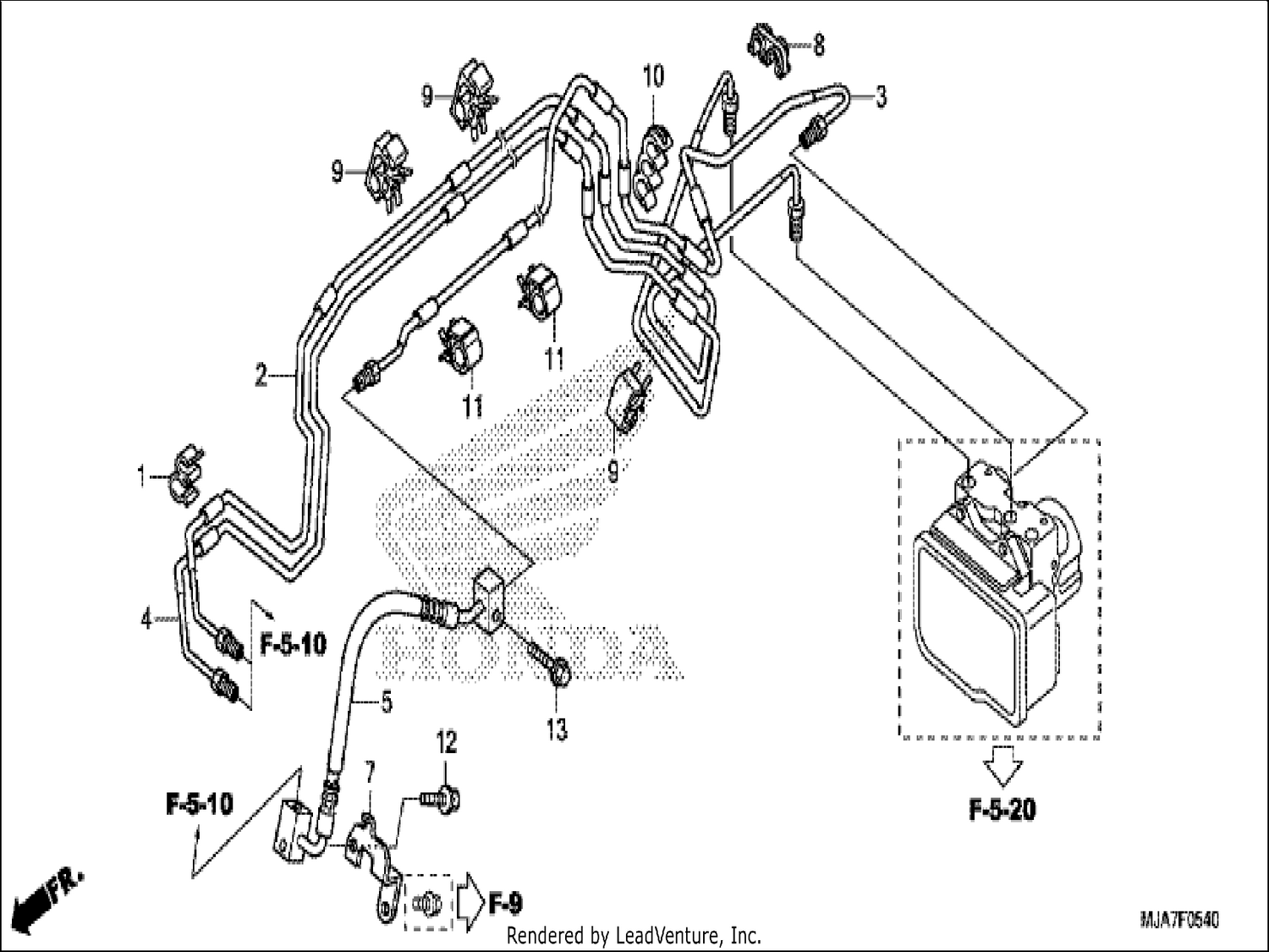  40 FRONT BRAKE PIPE