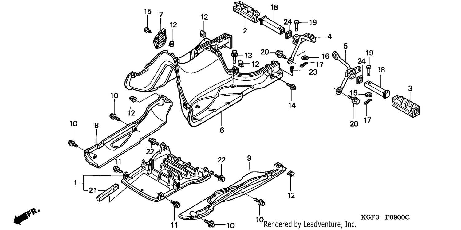 FLOOR PANEL/PILLION STEP