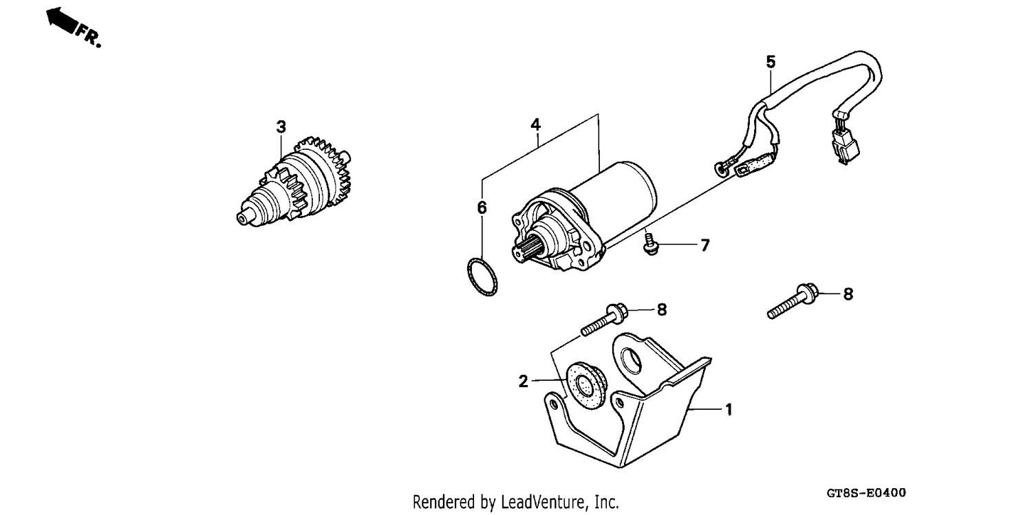 STARTING MOTOR (PK50MS/SMS)