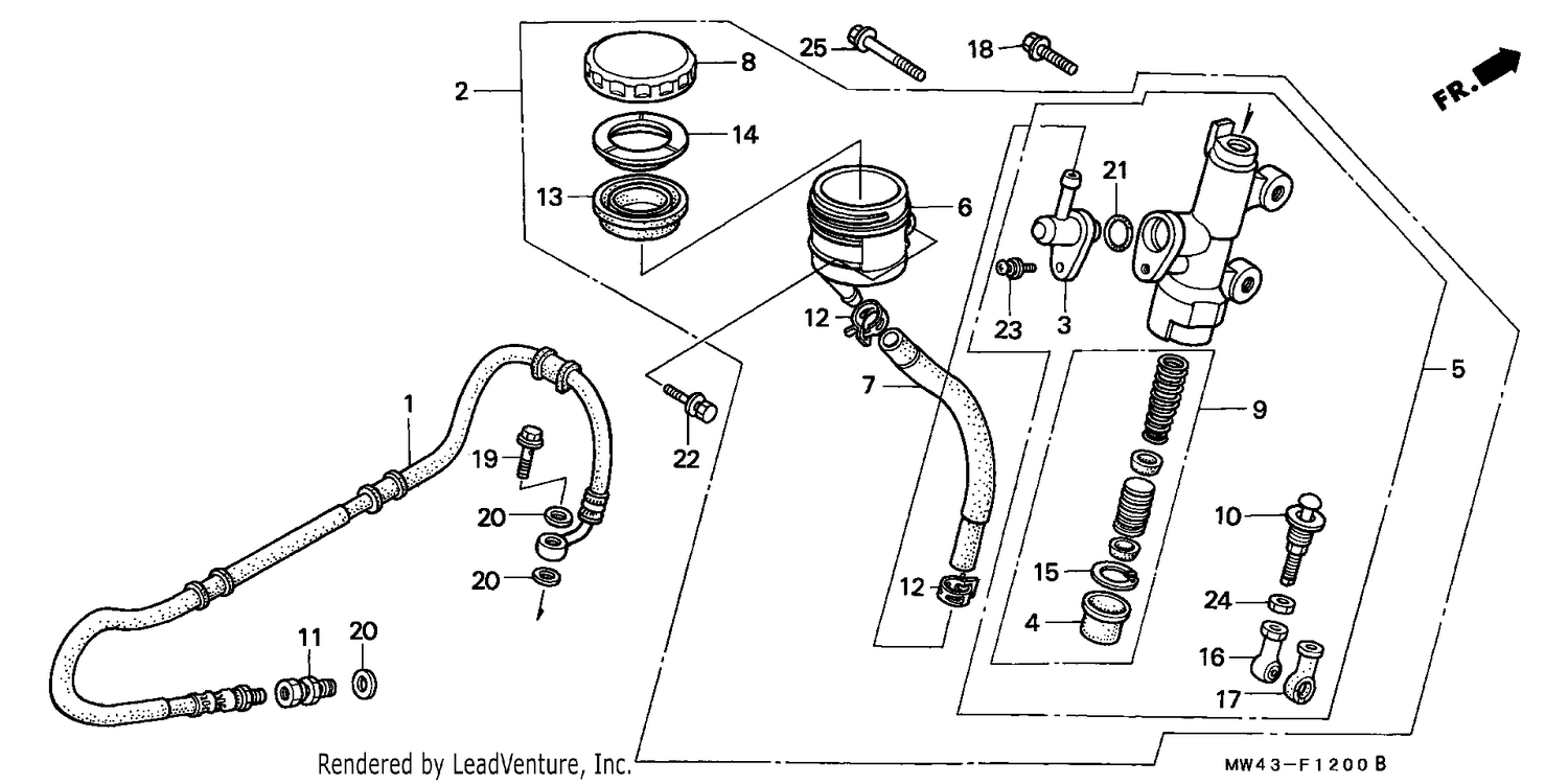 REAR BRAKE MASTER CYLINDER