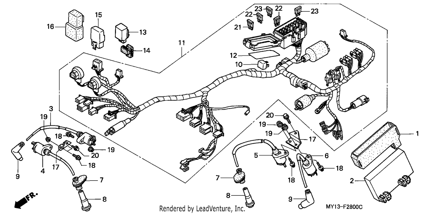 WIRE HARNESS/ IGNITION COIL (1)