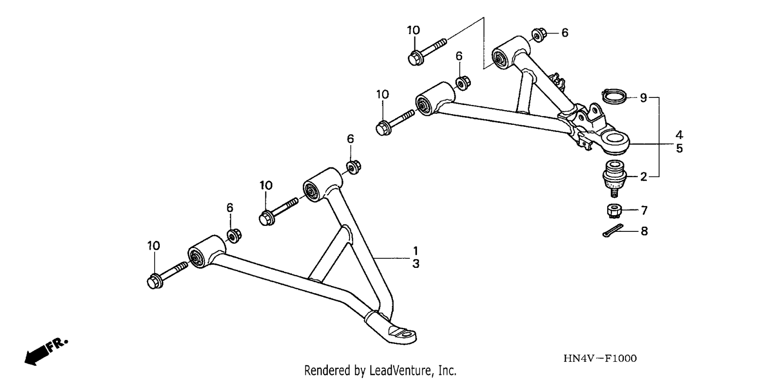 FRONT ARM (TRX350TM/TE)