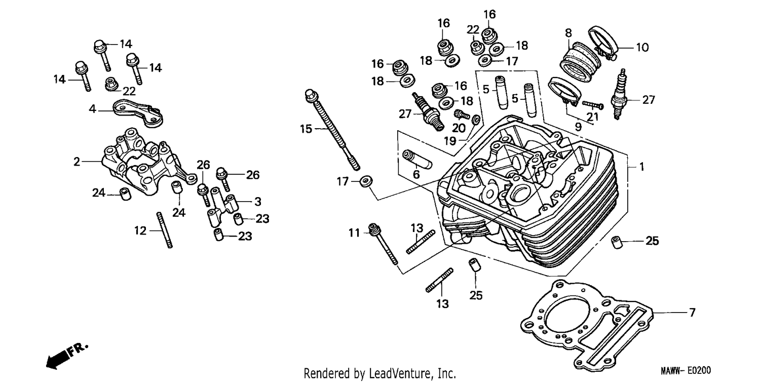 CYLINDER HEAD (FRONT)