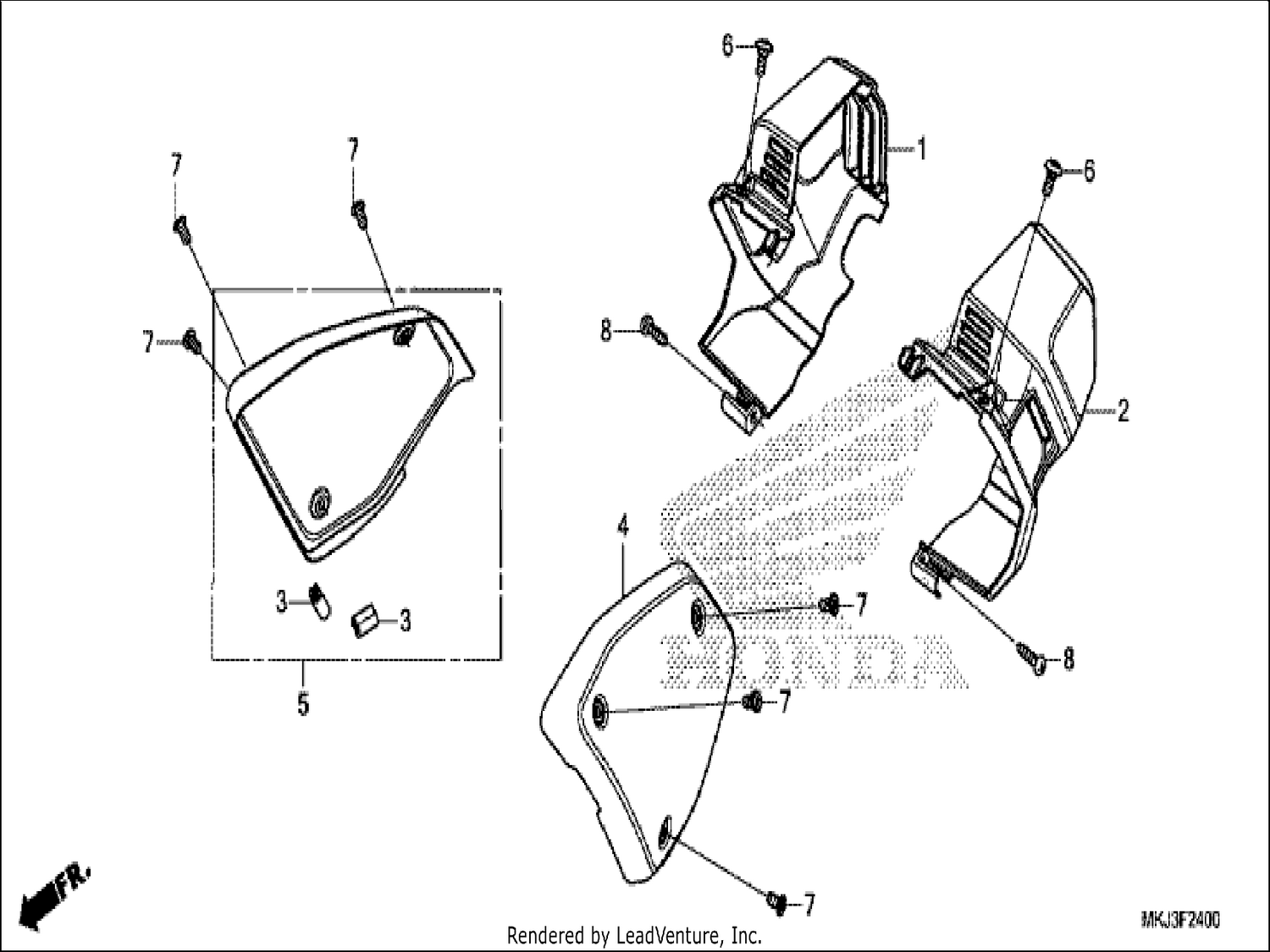  SIDE COVER/DUCT COVER