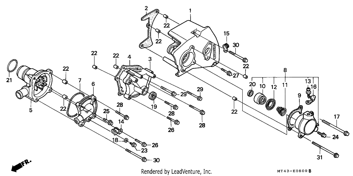 WATER PUMP (VFR750FL/FM/FN/FP)