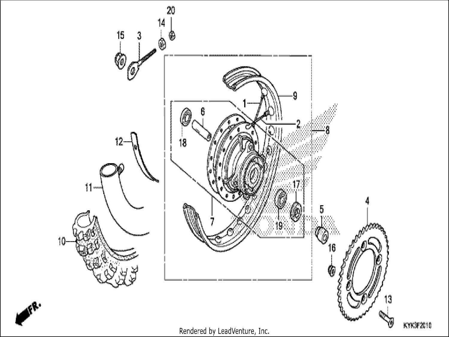  10 REAR WHEEL