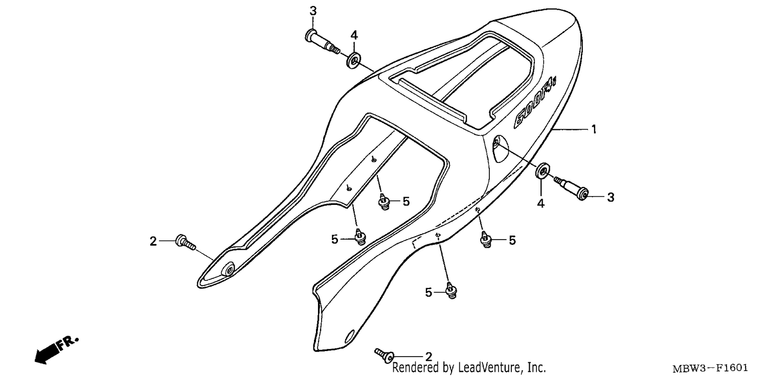 REAR COWL (CBR600F42-3/FS/FR)