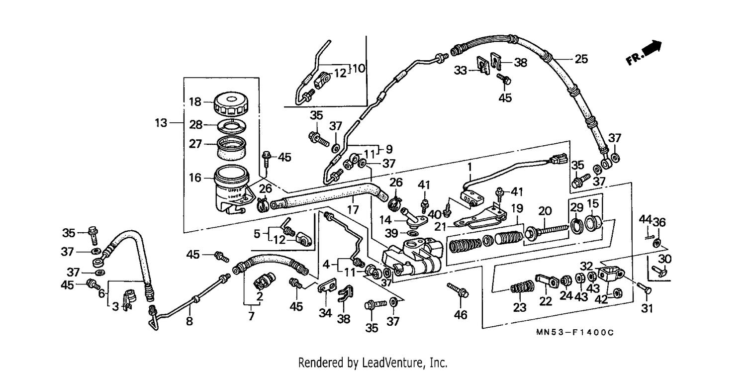 REAR BRAKE MASTER CYLINDER