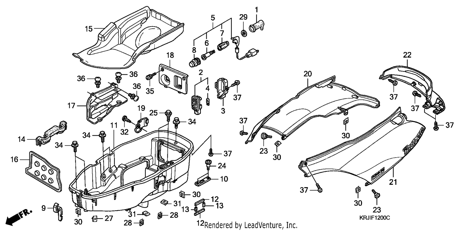 BODY COVER/LUGGAGE BOX (FES1253-5)(FES1503-5)