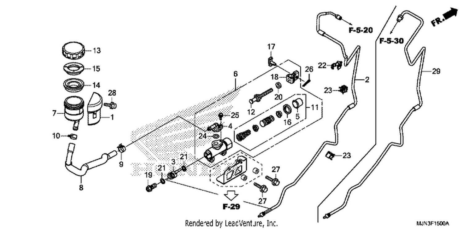  REAR BRAKE MASTER CYLI NDER