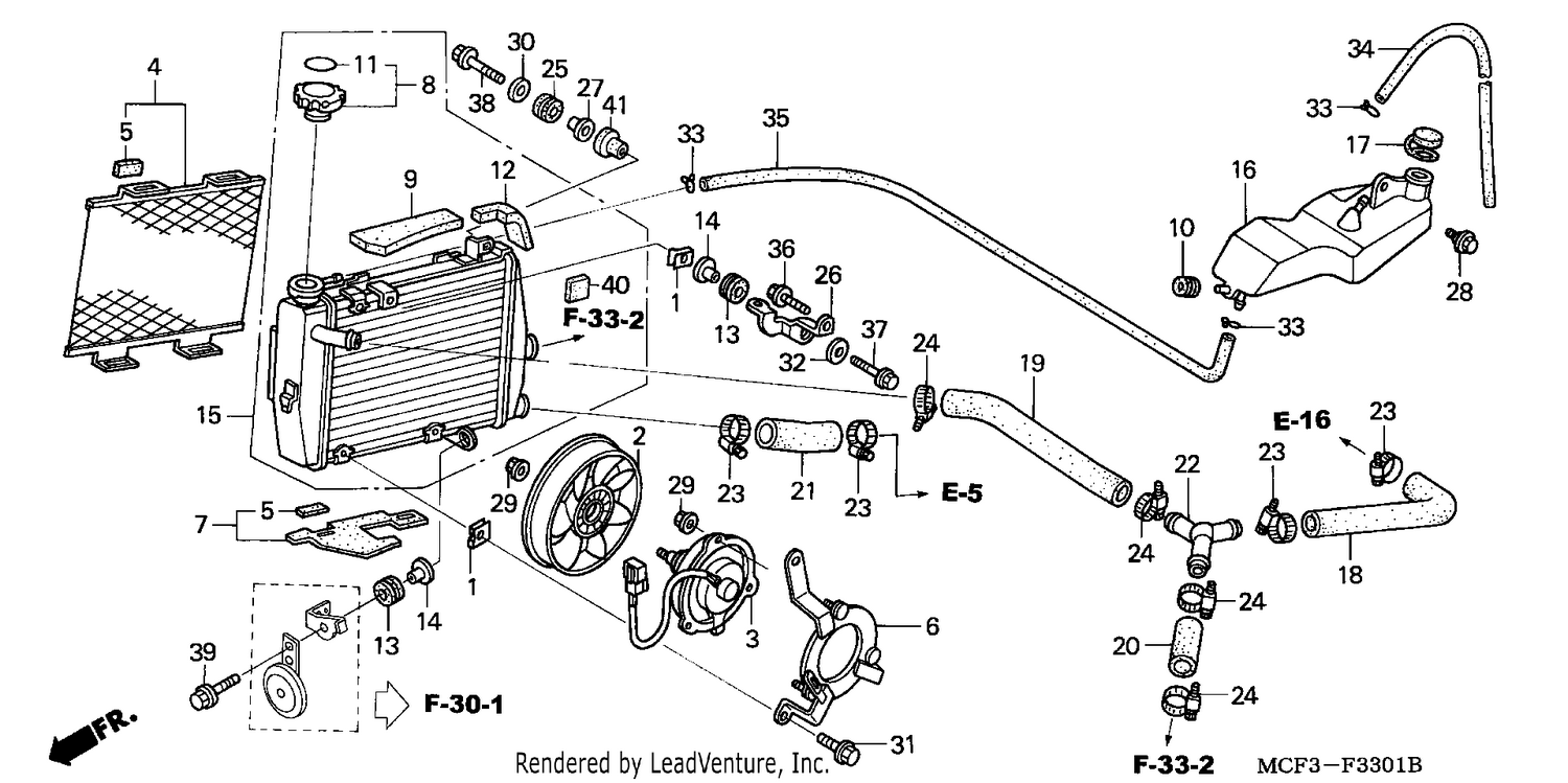 RADIATOR (R.) (VTR1000SP2 /3/4/5/6)
