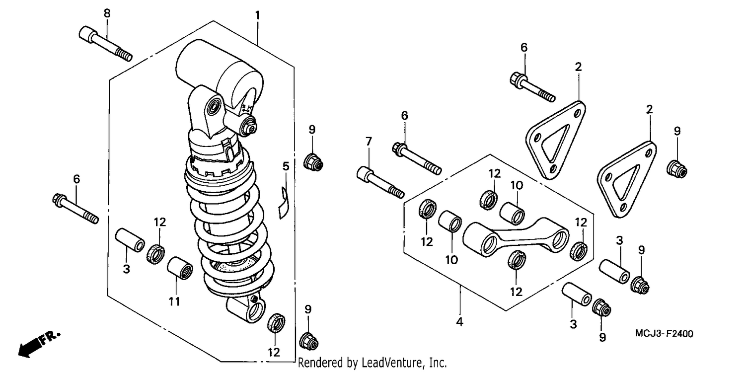 REAR CUSHION (CBR900RRY,1/RE1)