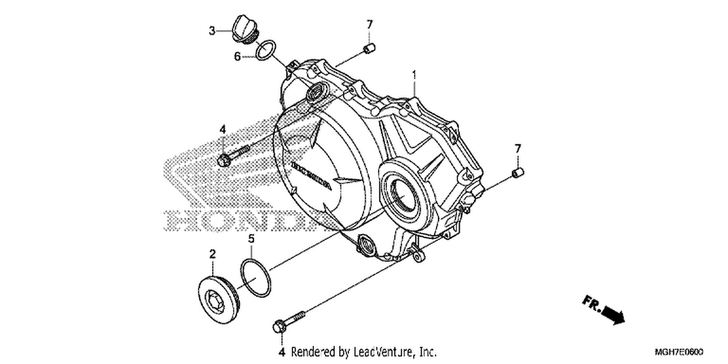  RI GHT CRANKCASE COVER (VFR1200X/ XA/ XL)