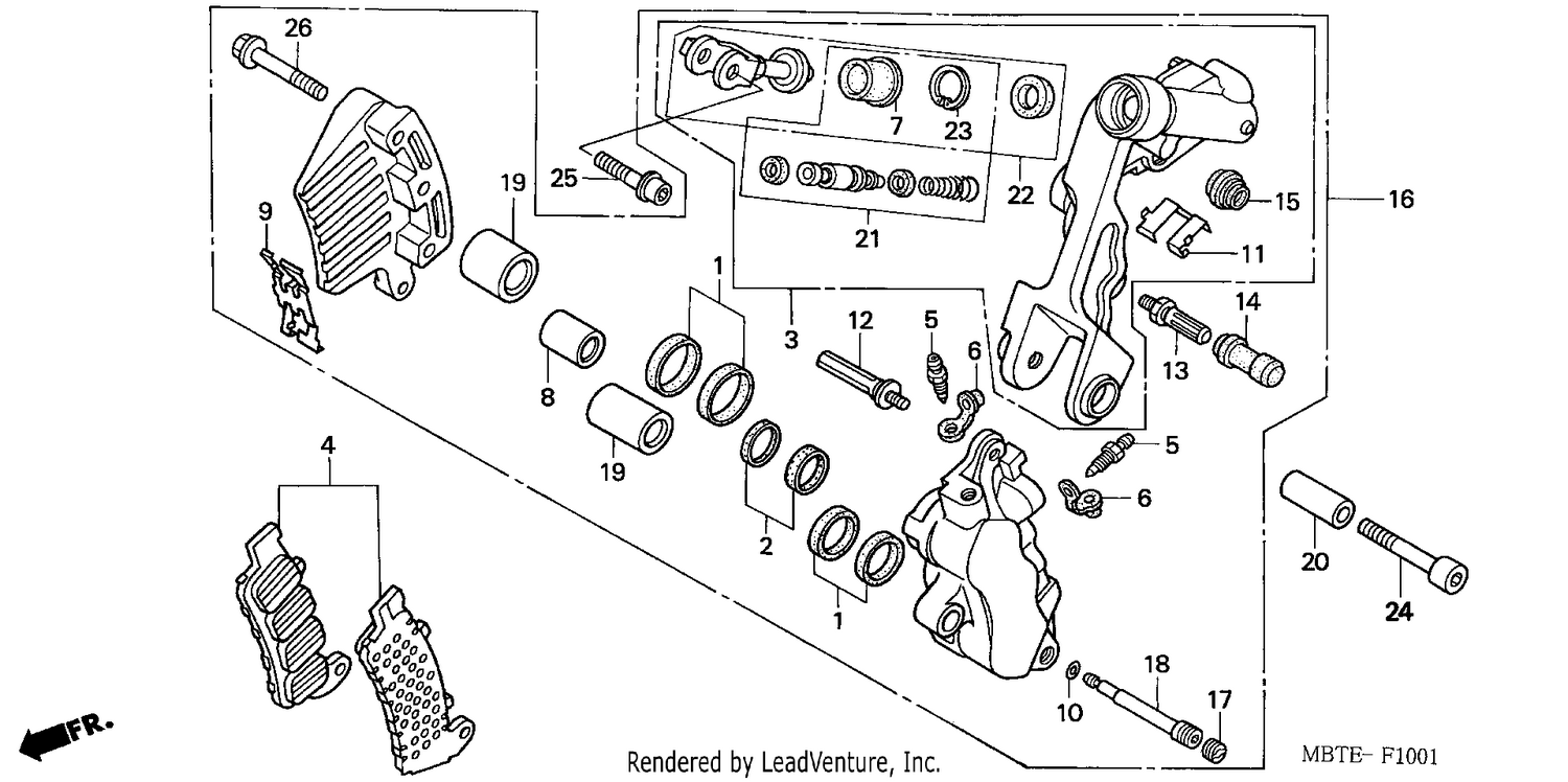 FRONT BRAKE CALIPER (2)