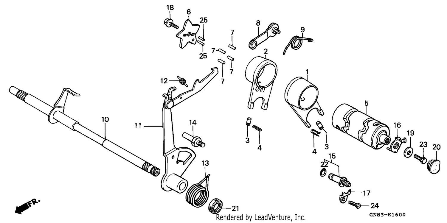 GEARSHIFT FORK/ GEARSHIFT DRUM