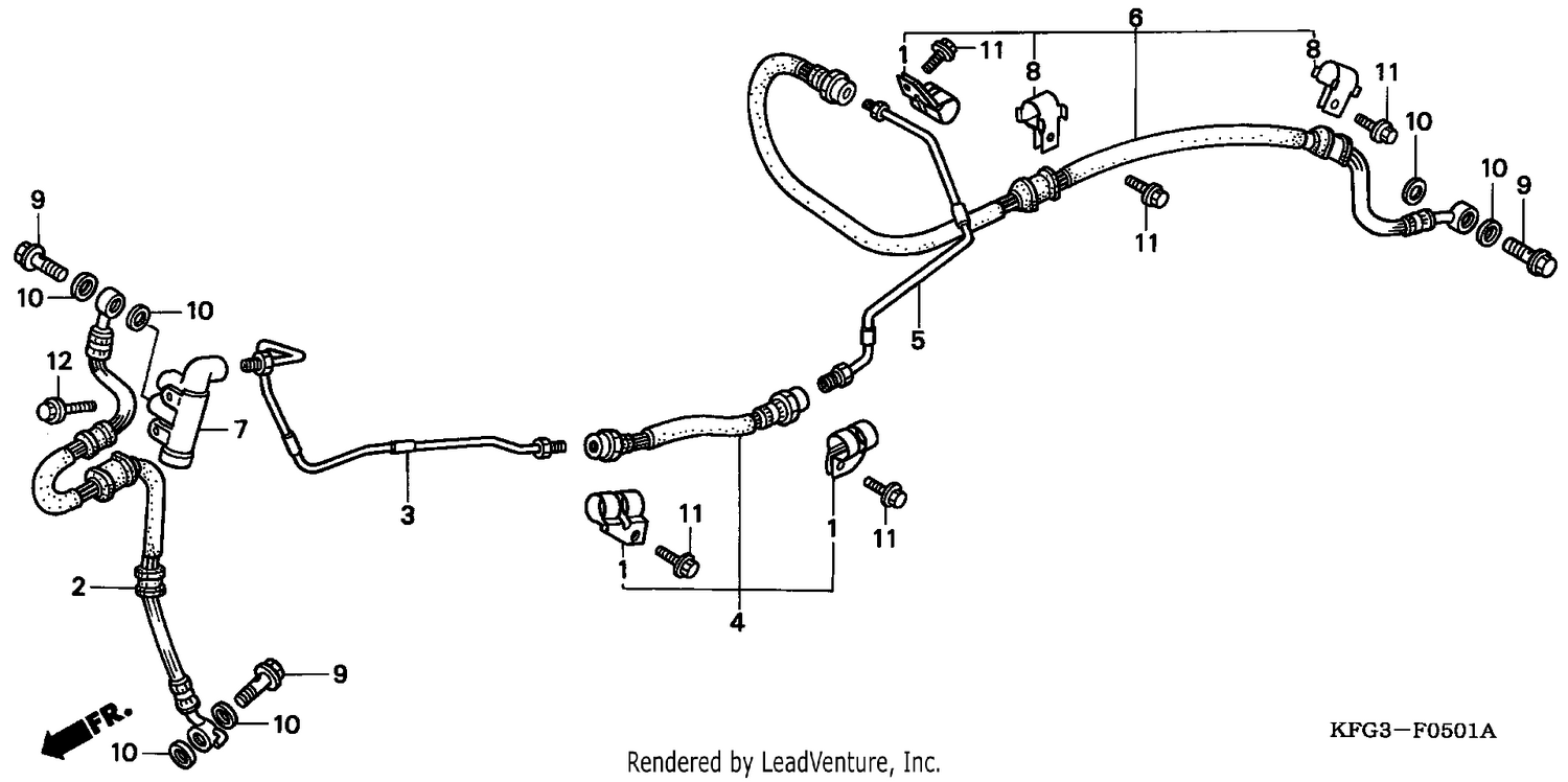 REAR BRAKE PIPE