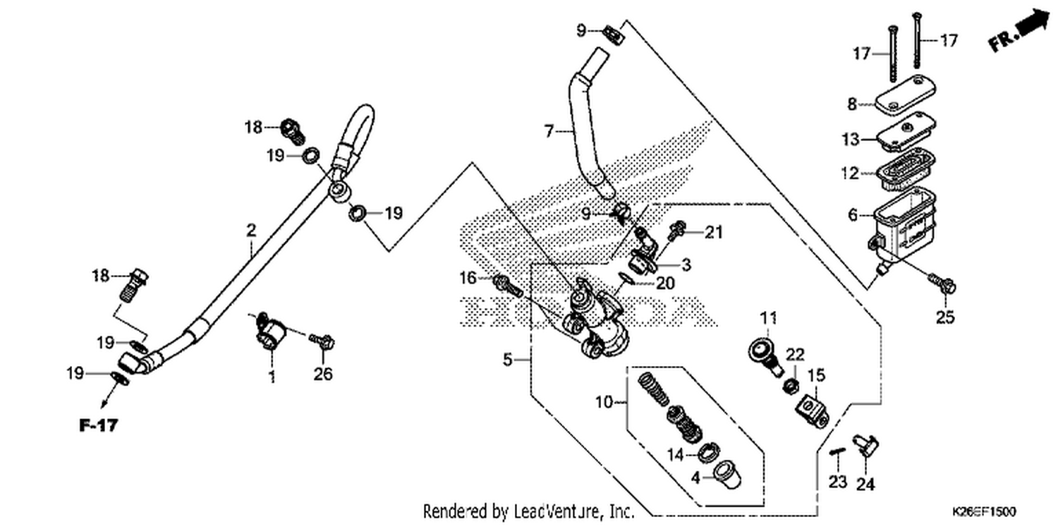  REAR BRAKE MASTER CYLI NDER