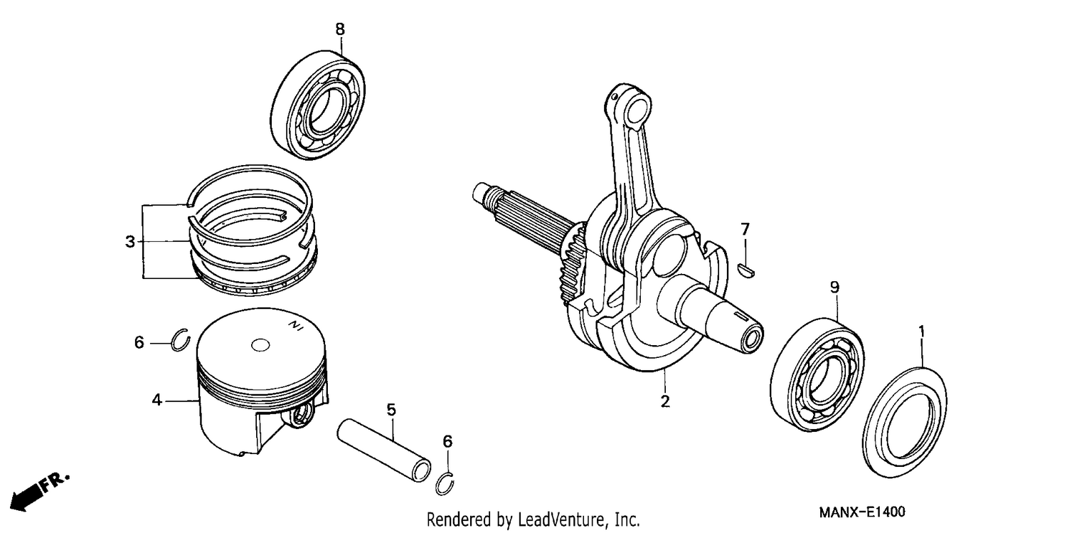 PISTON/CRANKSHAFT
