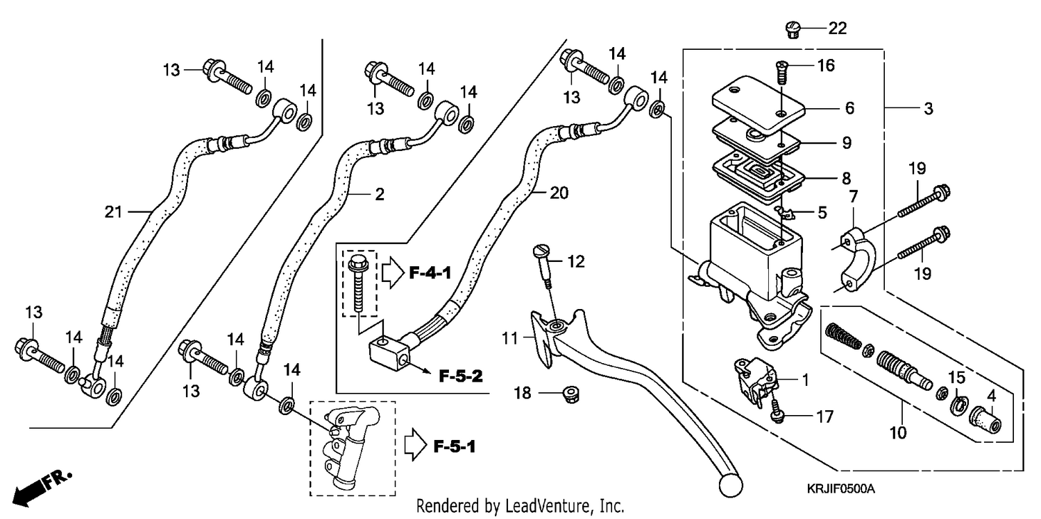 RR. BRAKE MASTER CYLINDER