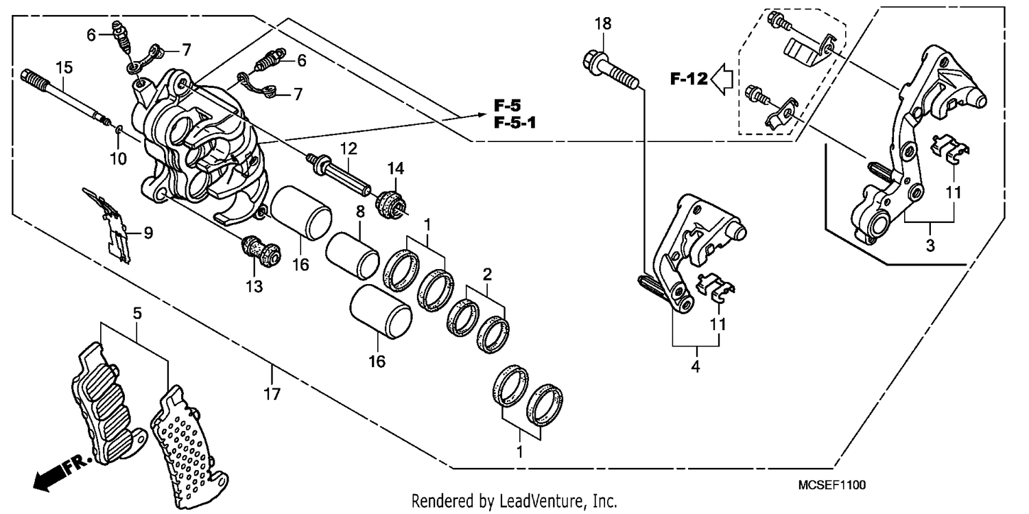 R. FRONT BRAKE CALIPER
