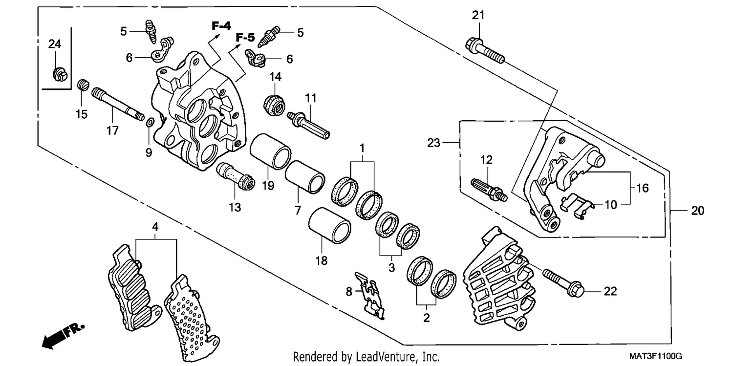 FRONT BRAKE CALIPER (R.)