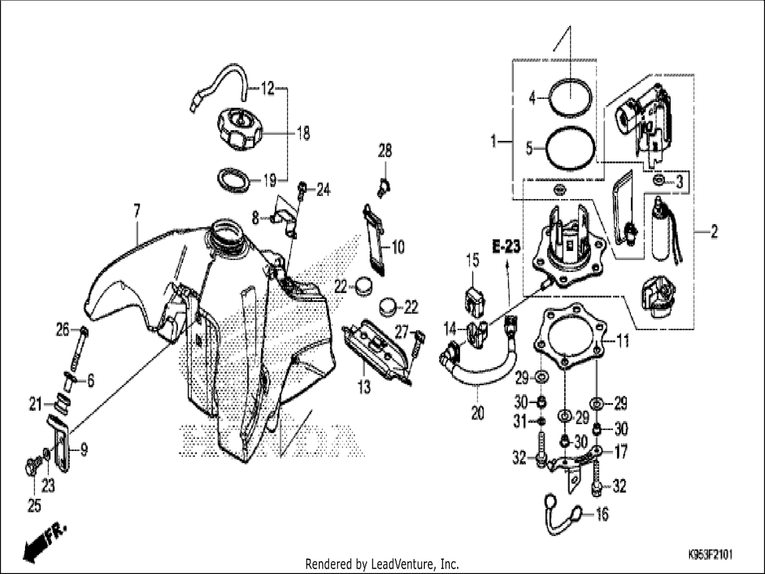  1 FUEL TANK (CRF250RX)