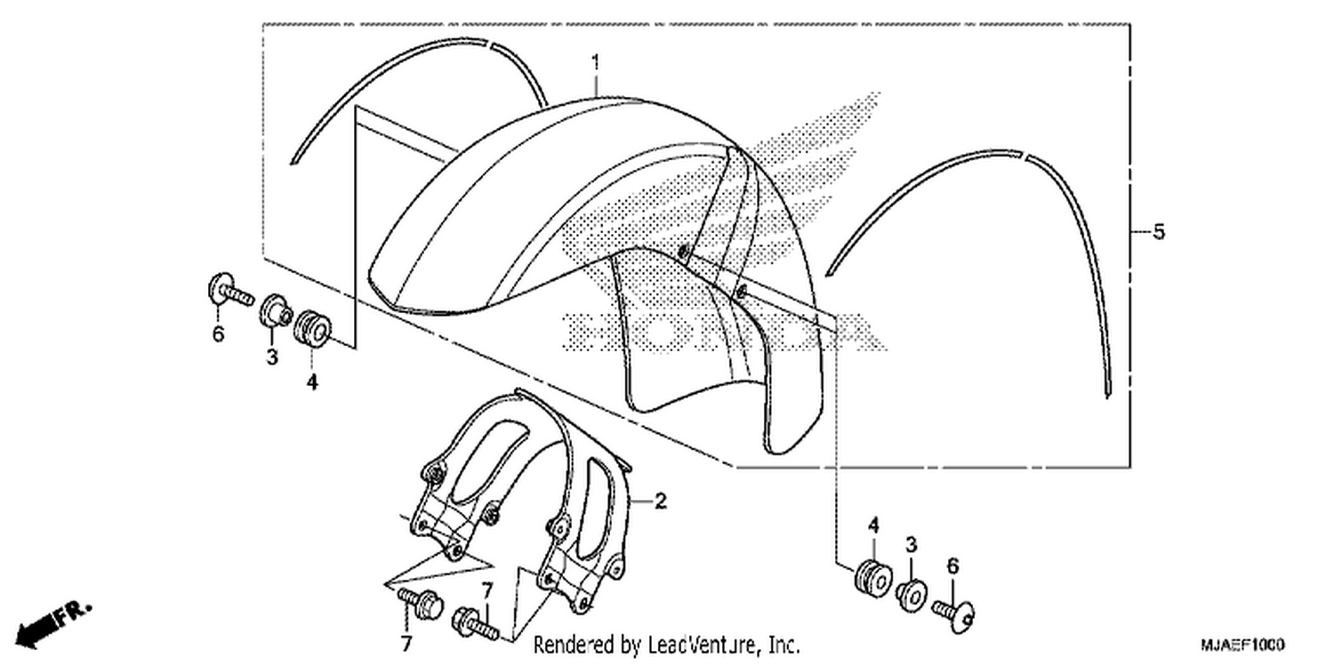  FRONT FENDER (VT750CS/ C)