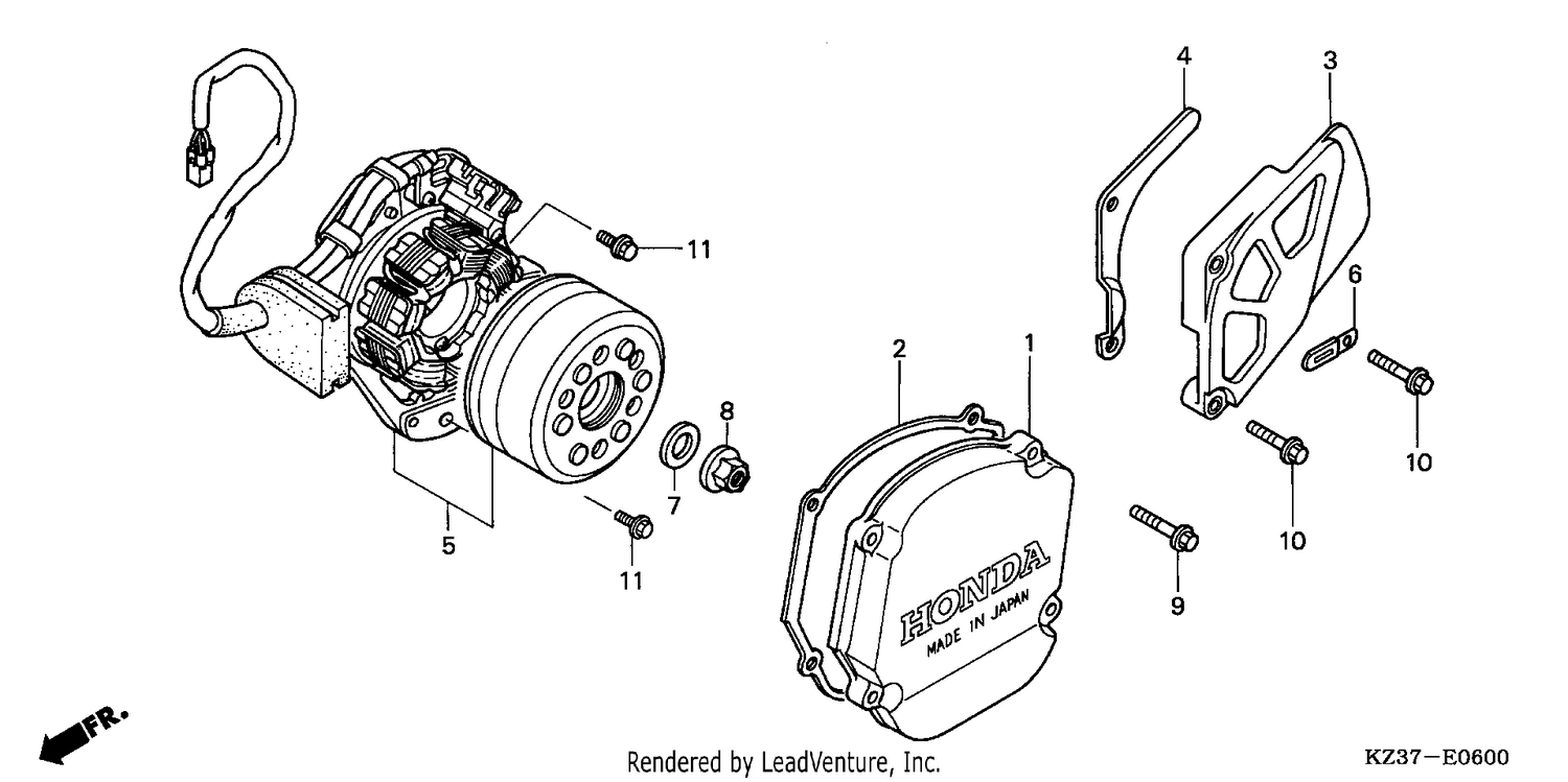 LEFT CRANKCASE COVER/ GENERATOR
