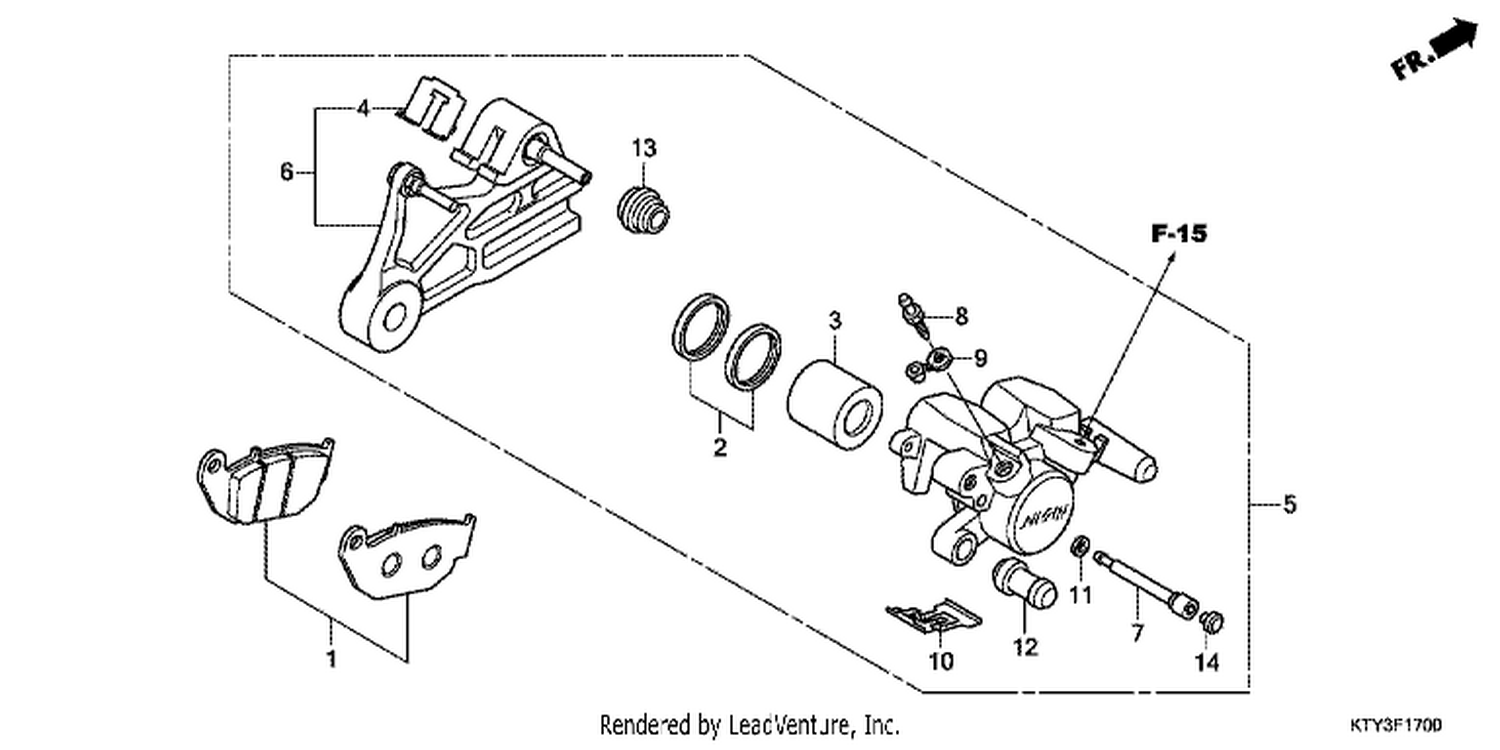  REAR BRAKE CALIPER