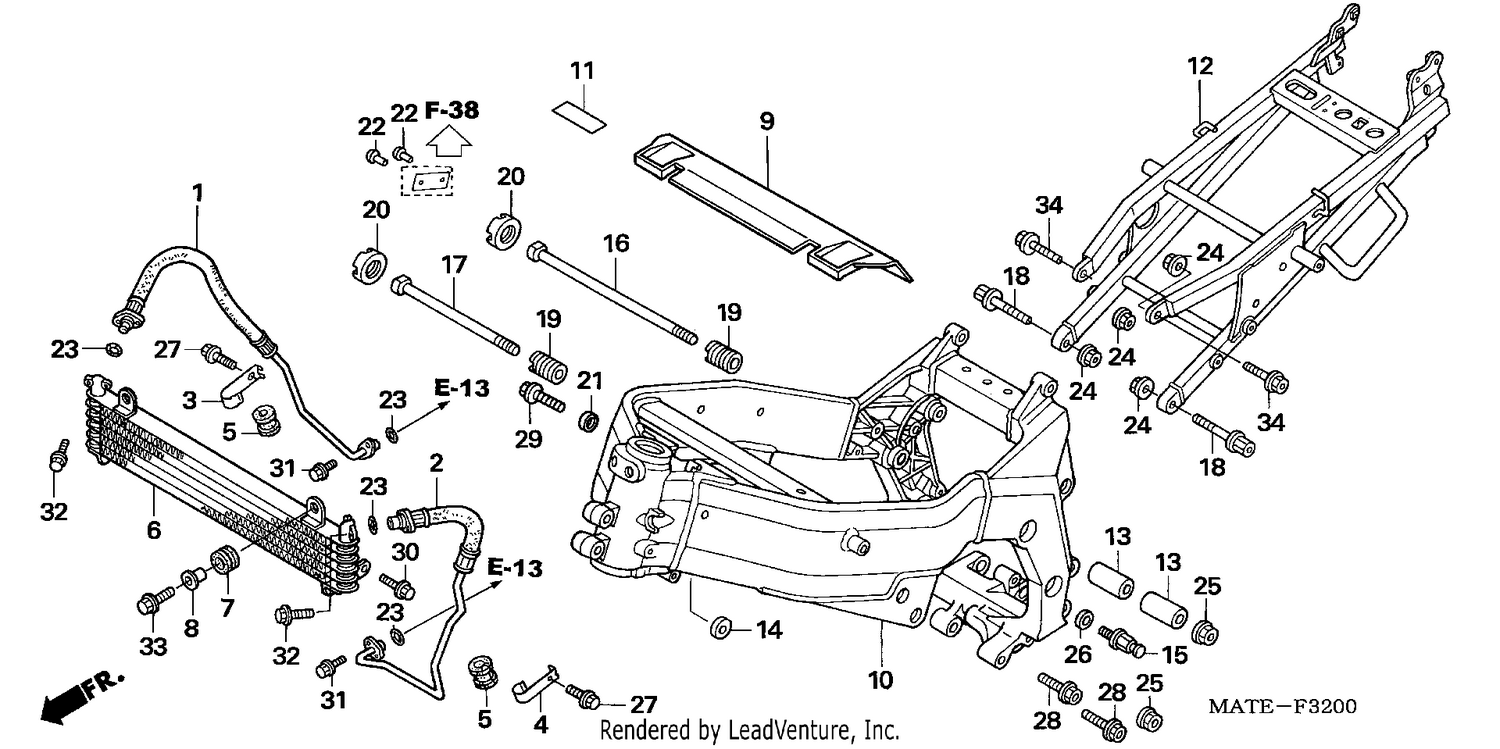 FRAME BODY/OIL COOLER