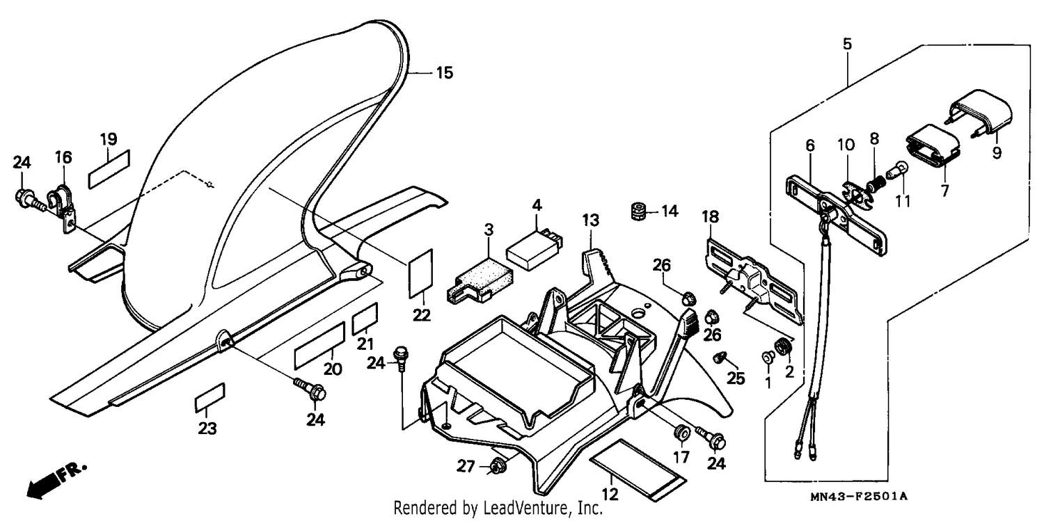 REAR FENDER (2)