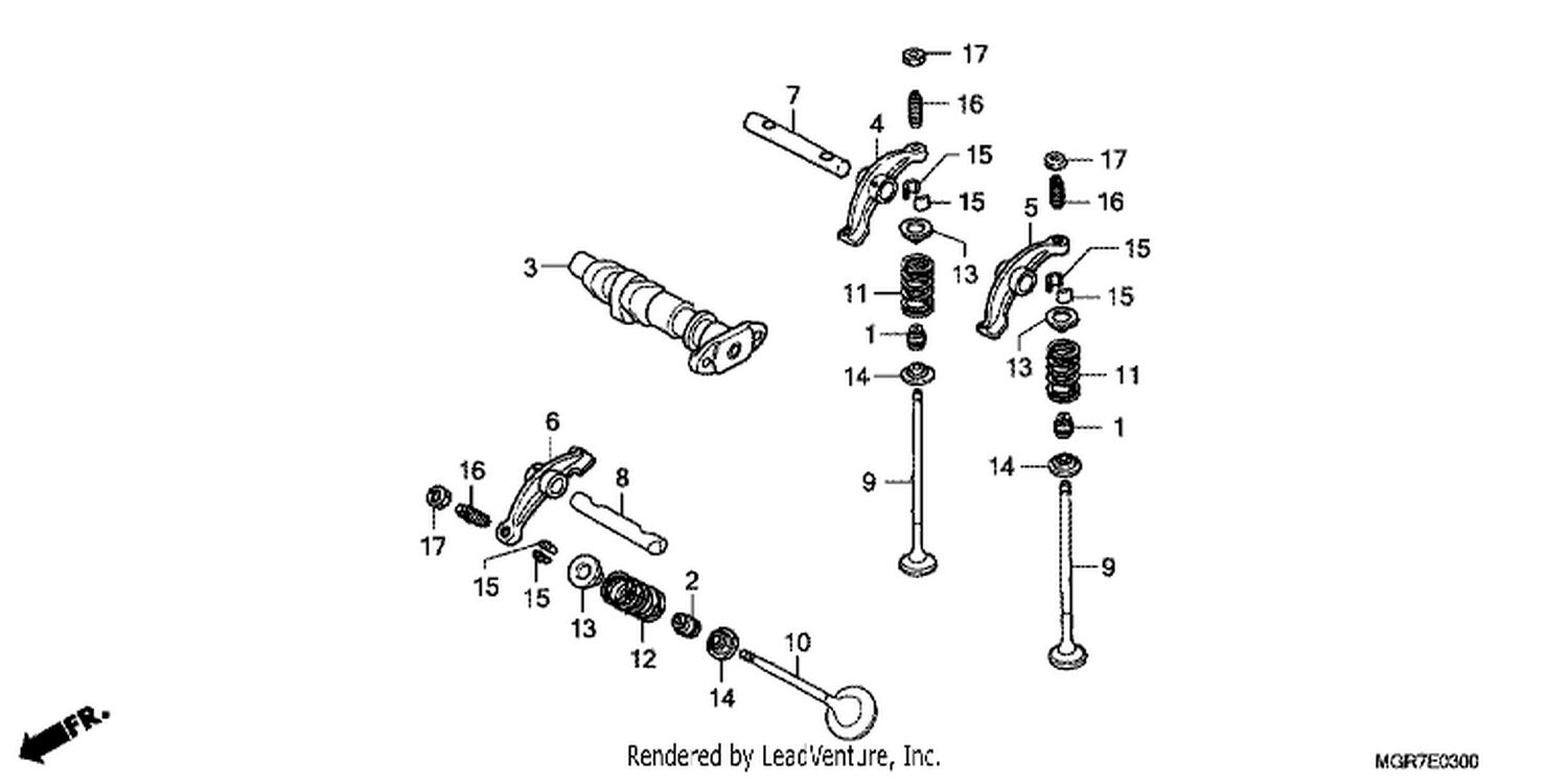  CAMSHAFT/ VALVE ( FRONT)