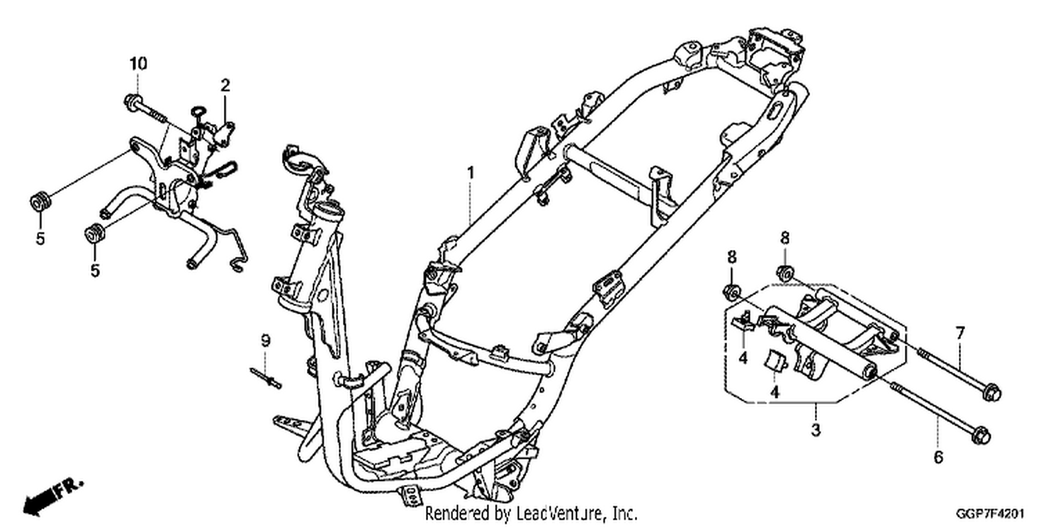  1 FRAME BODY (NSC502WH/ T2)