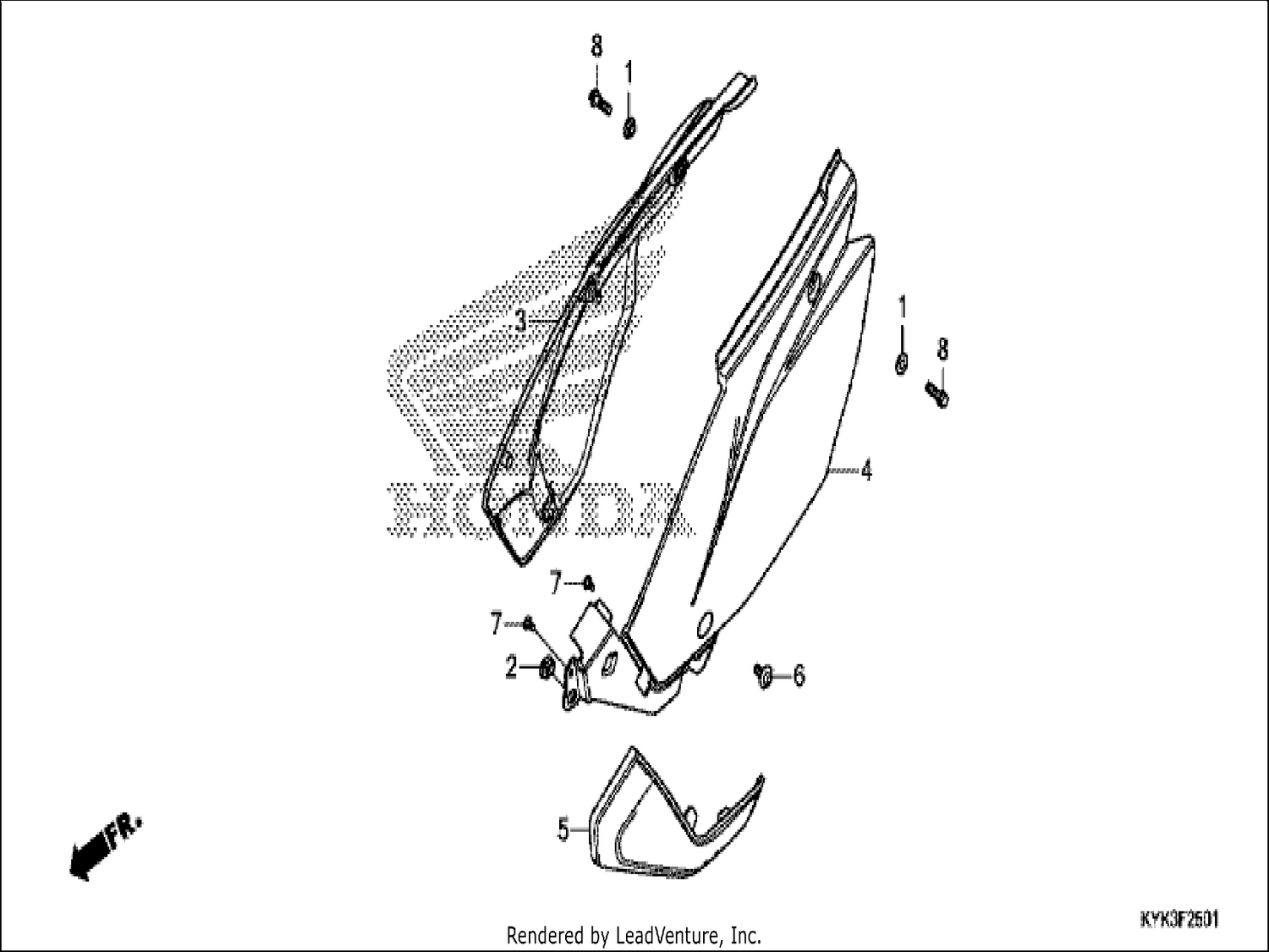 1 SIDE COVER (CRF110FK)
