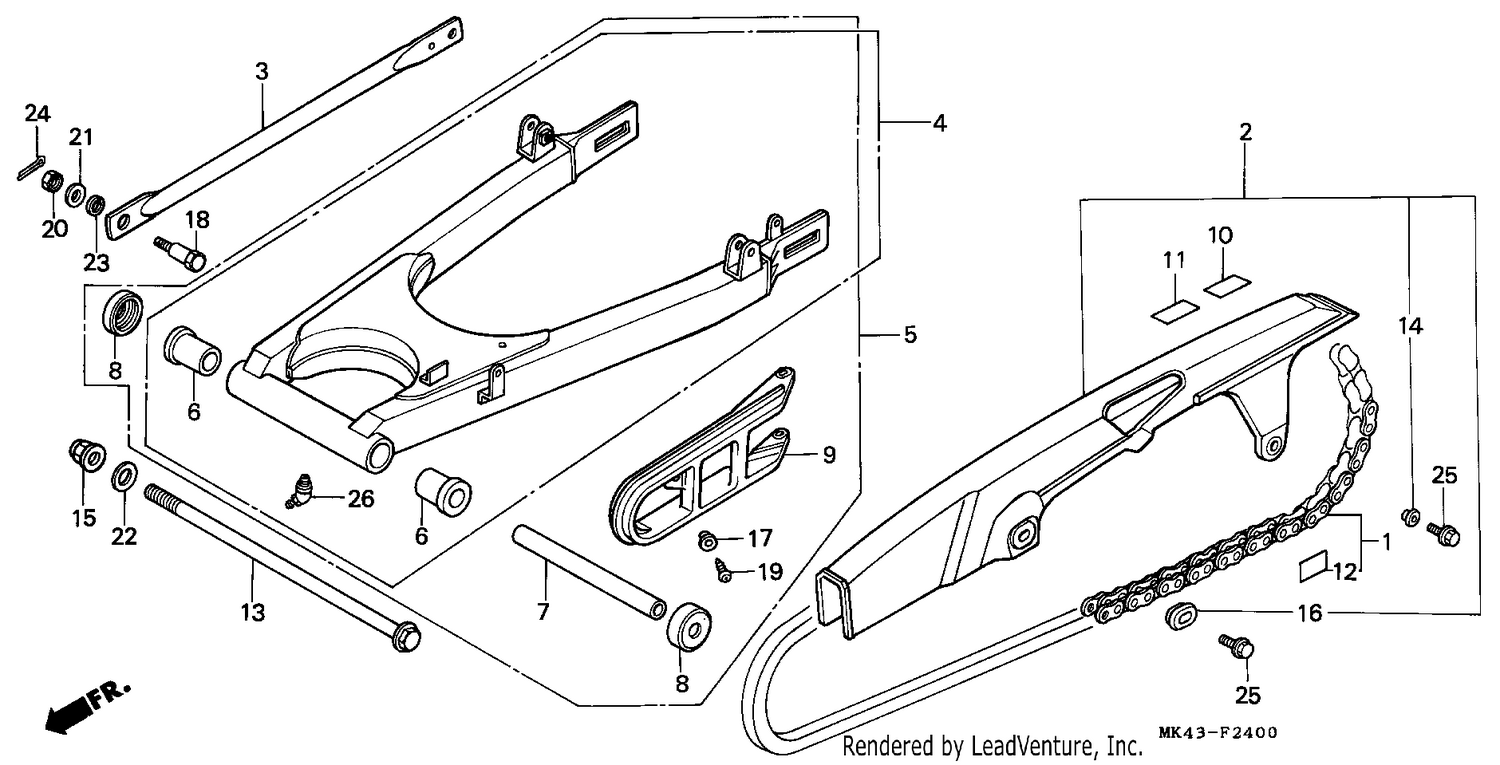 REAR FORK/CHAIN CASE