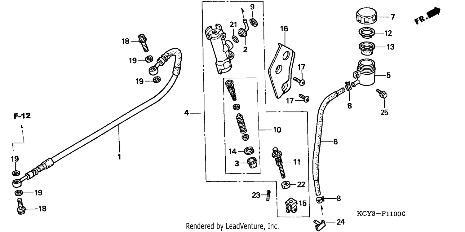REAR BRAKE MASTER CYLINDER