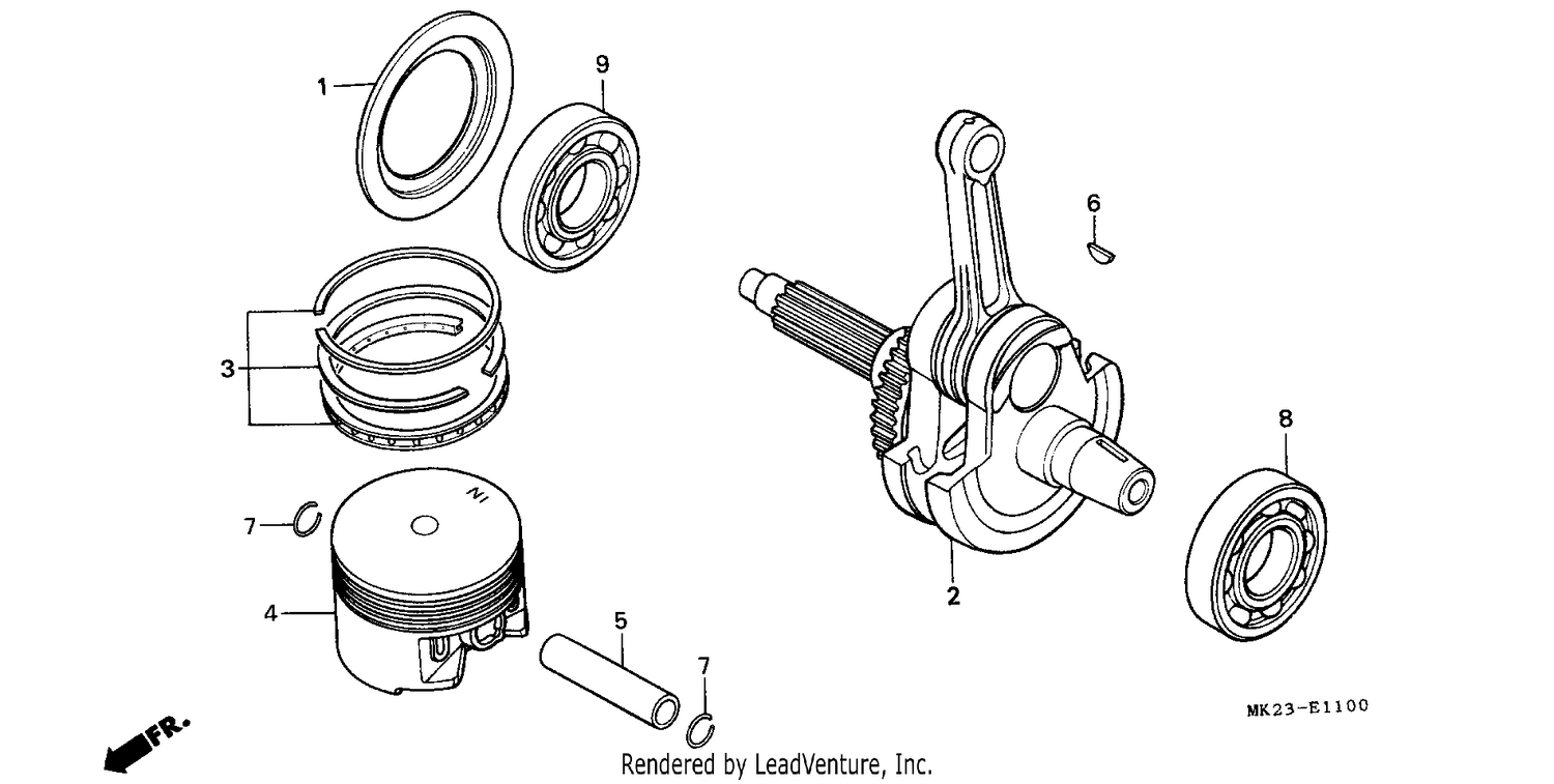 PISTON/CRANKSHAFT