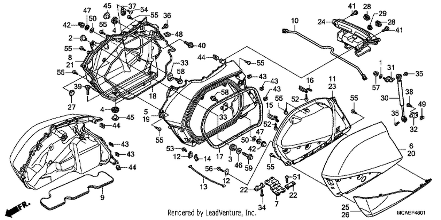  1 SADDLEBAG (GL1800C/D/E/F/G)