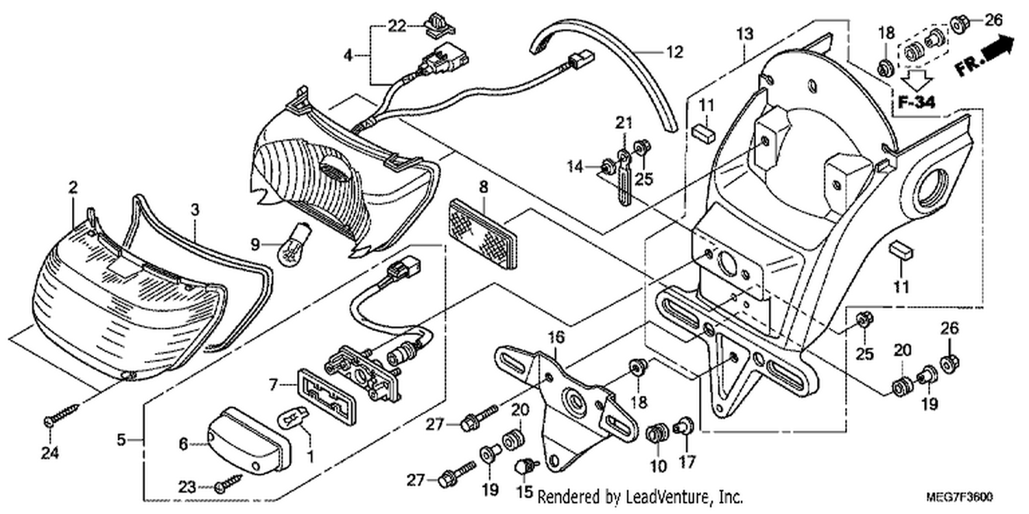  TAILLIGHT (VT750C2B/C2S)