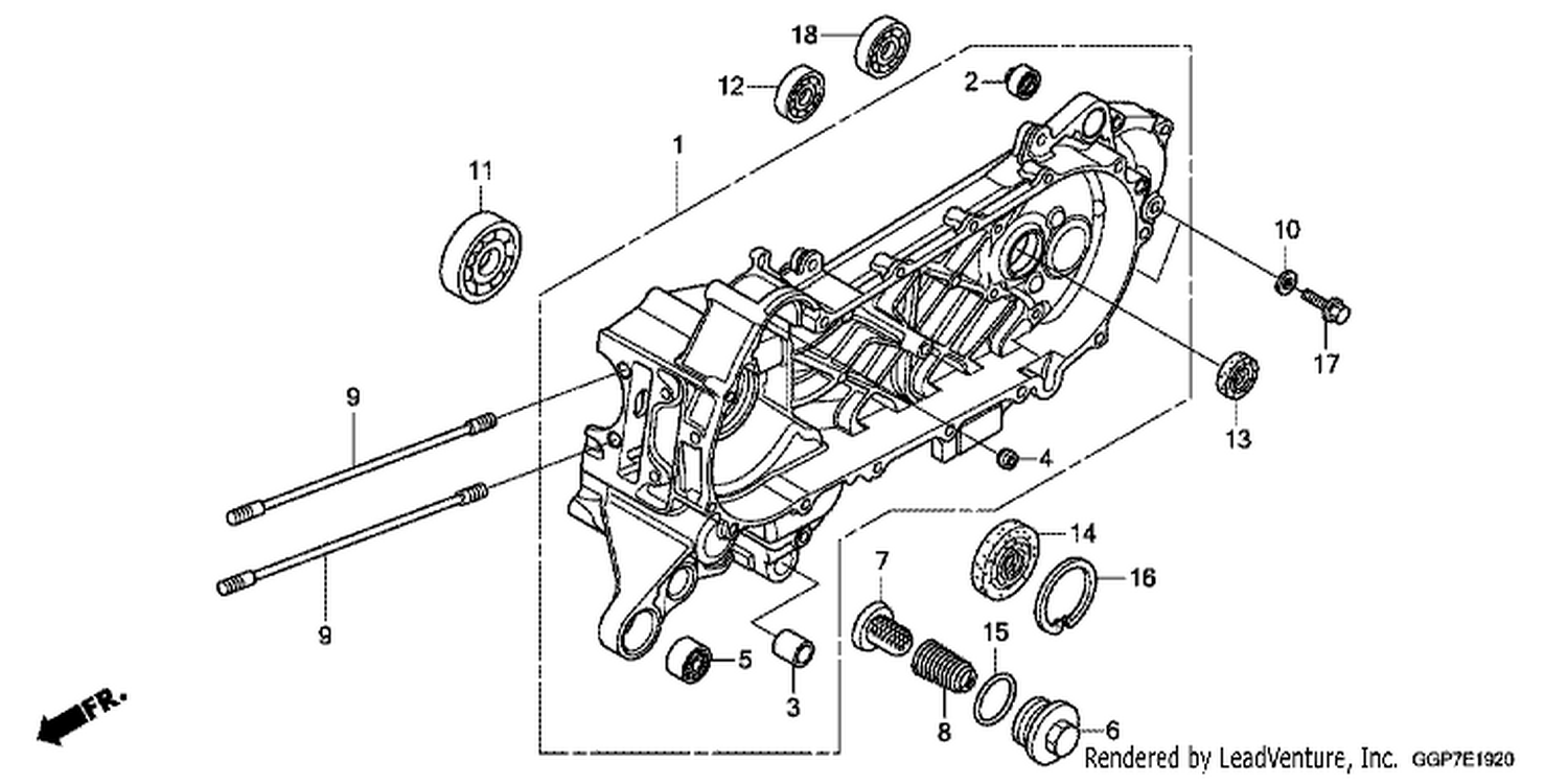  20 LEFT CRANKCASE