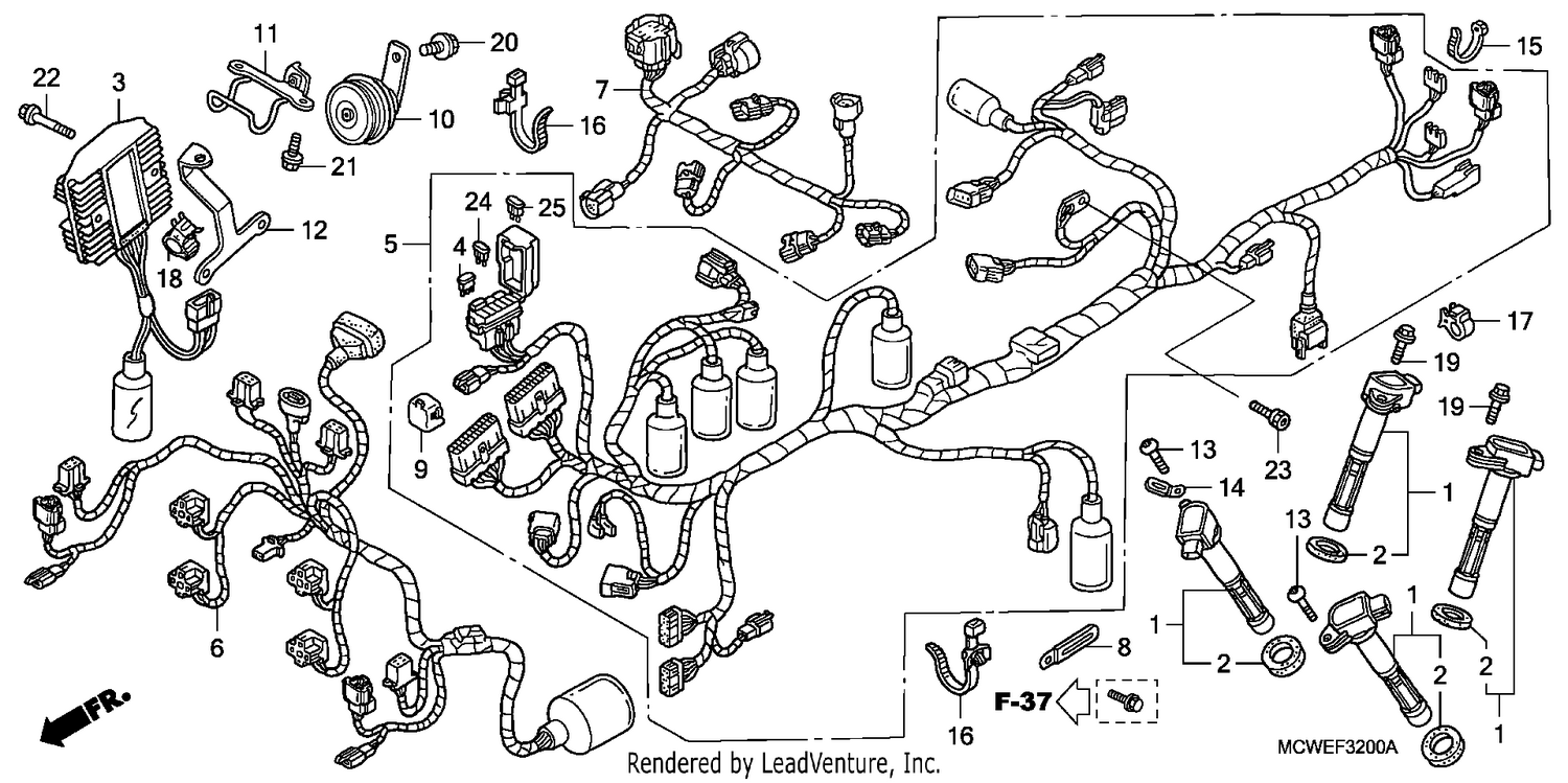 WIRE HARNESS (VFR800)