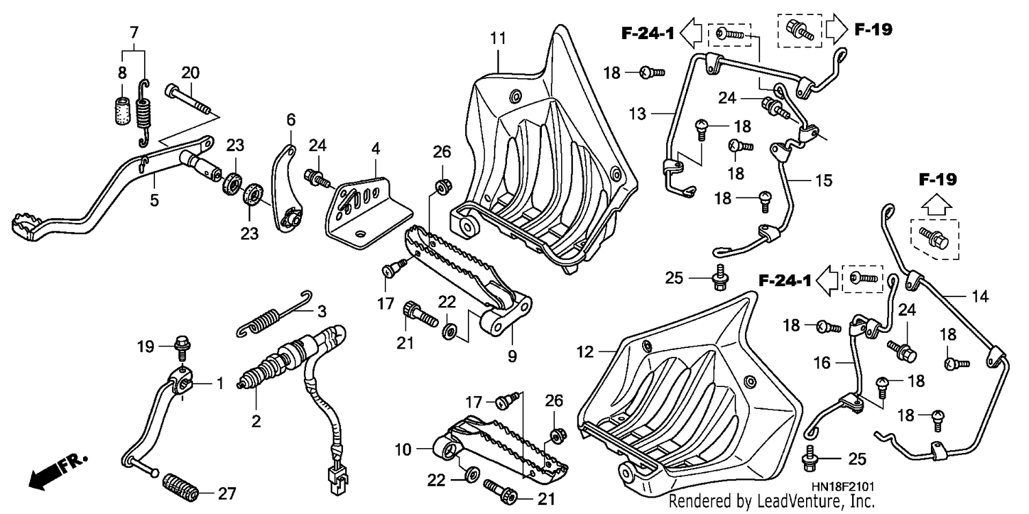 STEP/PEDAL (TRX400EX8/X9)