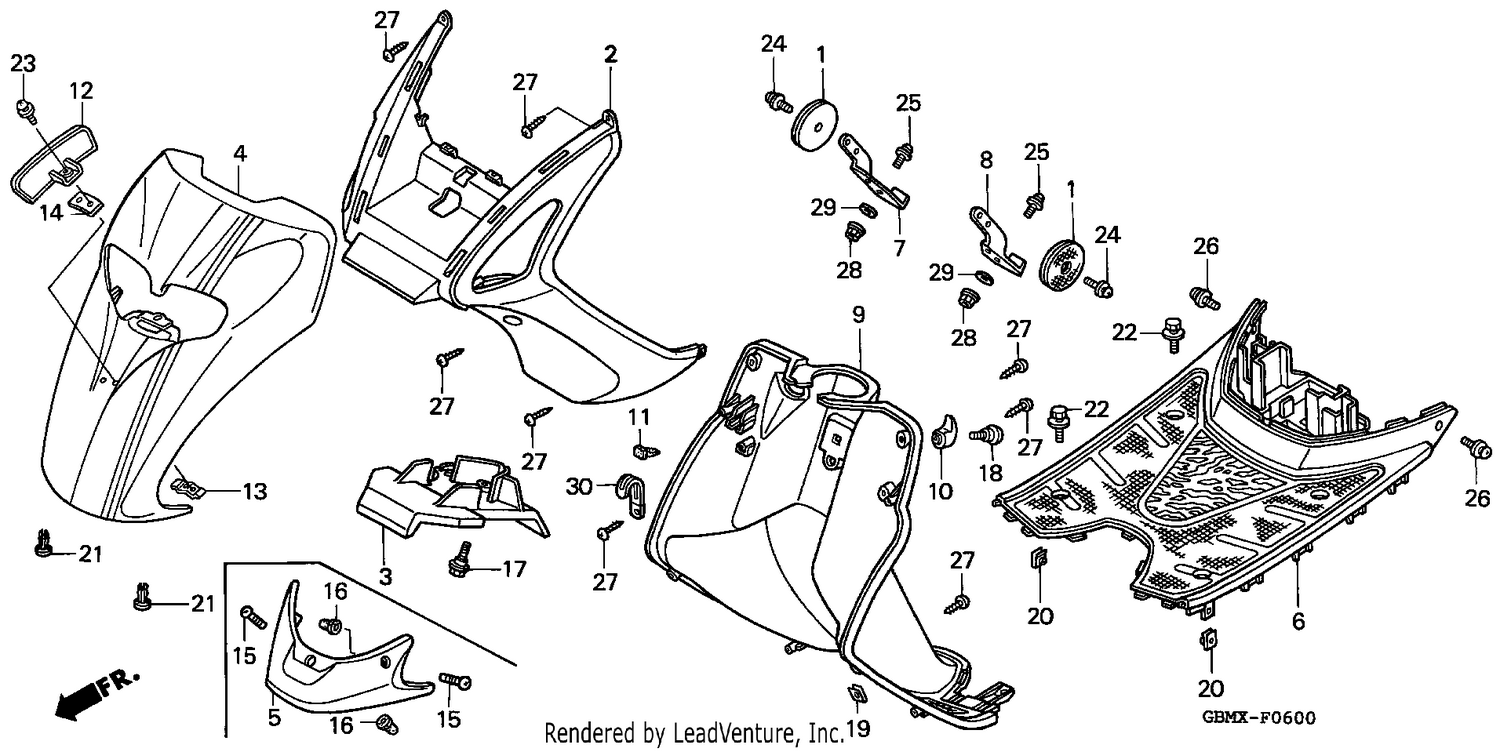 FRONT FENDER/STEP FLOOR