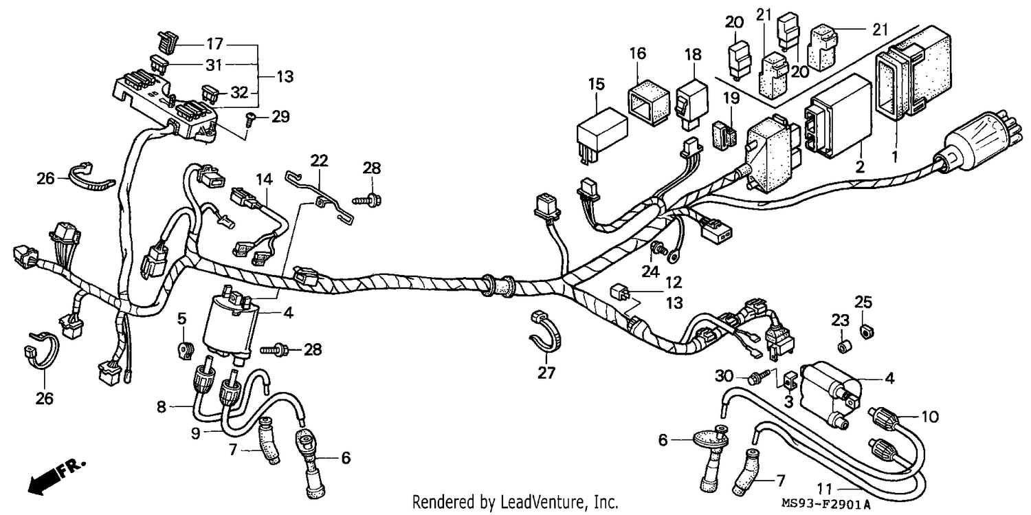 WIRE HARNESS (NTV600M/650M)