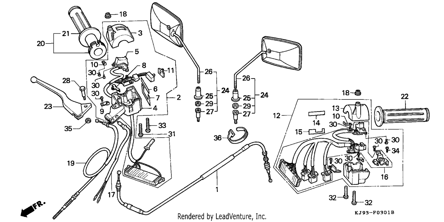 CABLE/HANDLE LEVER/SWITCH (CH125J/L/M/N/P/R)