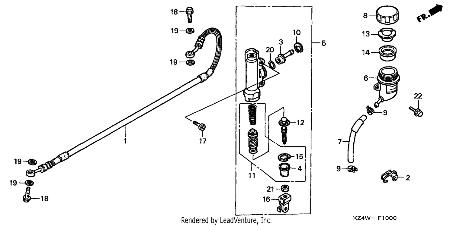 REAR BRAKE MASTER CYLINDER