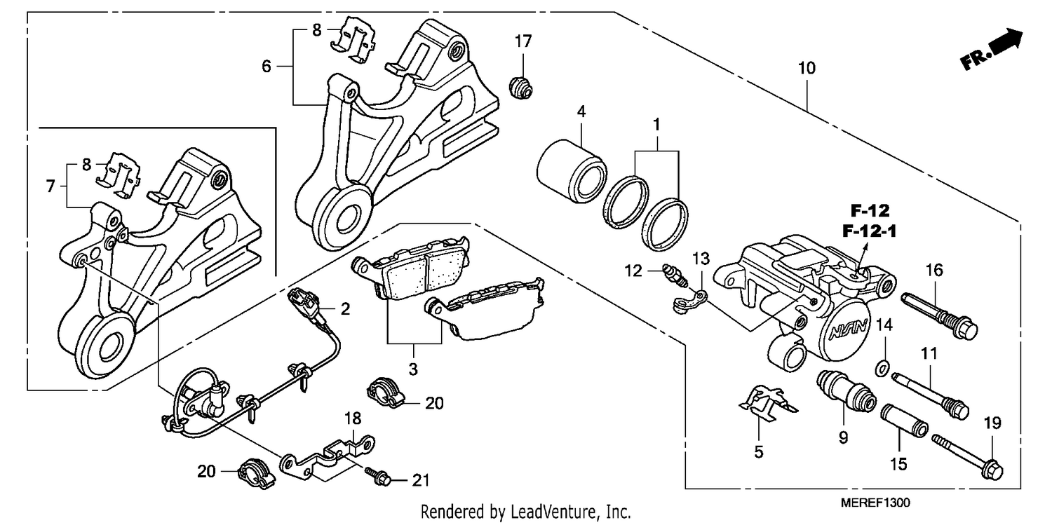 REAR BRAKE CALIPER