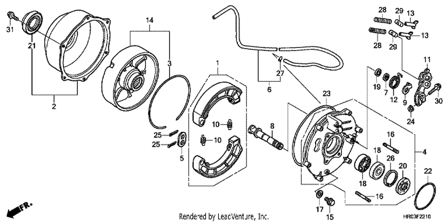  10 REAR BRAKE PANEL