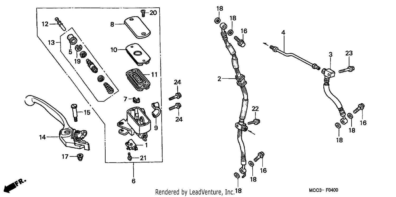 FR. BRAKE MASTER CYLINDER