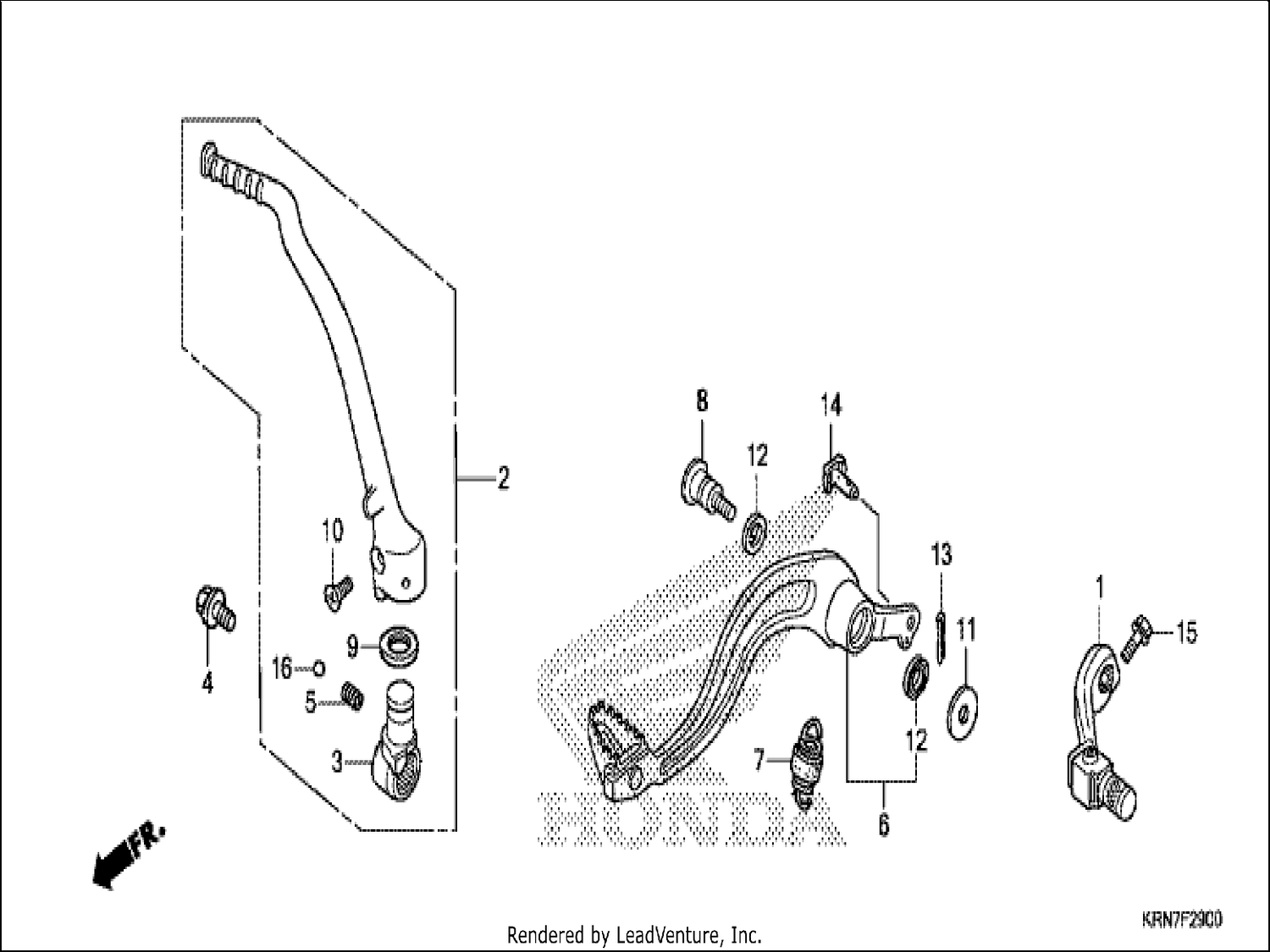  PEDAL/KICK STARTER ARM